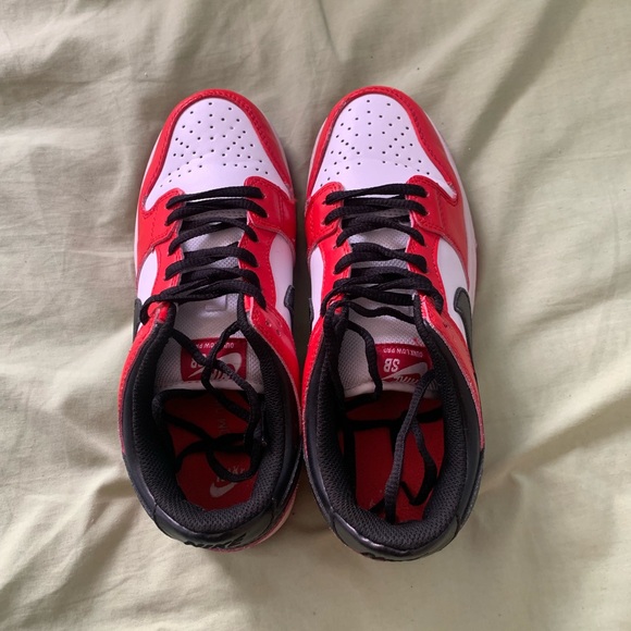 Red Low EMB Dunks - Picture 3 of 3